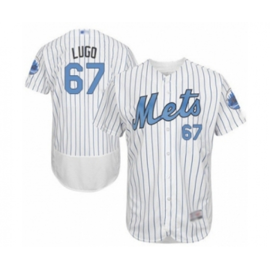 Men's New York Mets 67 Seth Lugo Authentic White 2016 Father's Day Fashion Flex Base Baseball Player Jersey