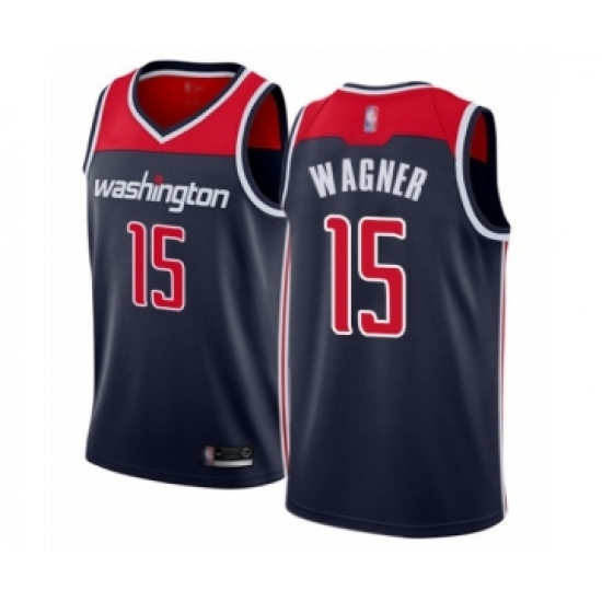 Women's Washington Wizards 15 Moritz Wagner Swingman Navy Blue Basketball Jersey Statement Edition