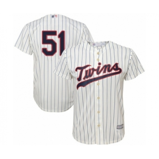 Youth Minnesota Twins 51 Brusdar Graterol Authentic Cream Alternate Cool Base Baseball Player Jersey