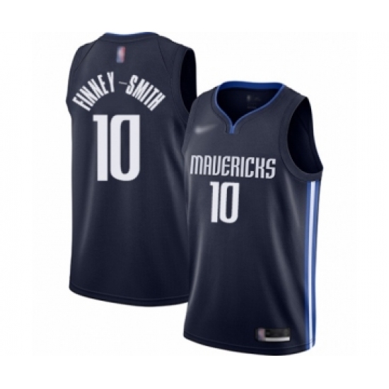 Men's Dallas Mavericks 10 Dorian Finney-Smith Authentic Navy Finished Basketball Jersey - Statement Edition