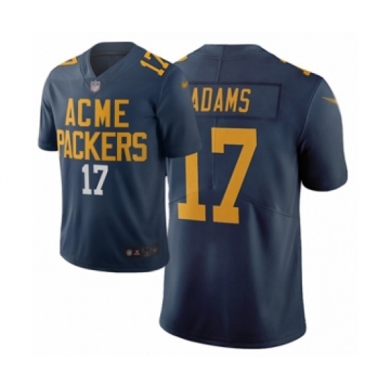 Youth Green Bay Packers 17 Davante Adams Limited Navy Blue City Edition Football Jersey