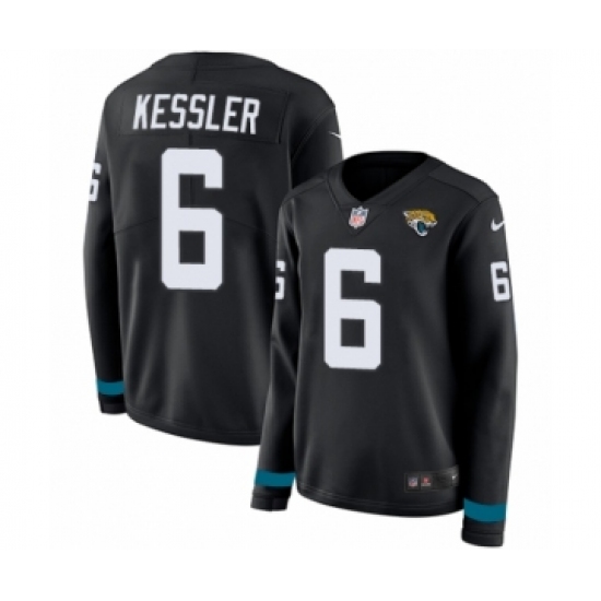 Women's Nike Jacksonville Jaguars 6 Cody Kessler Limited Black Therma Long Sleeve NFL Jersey