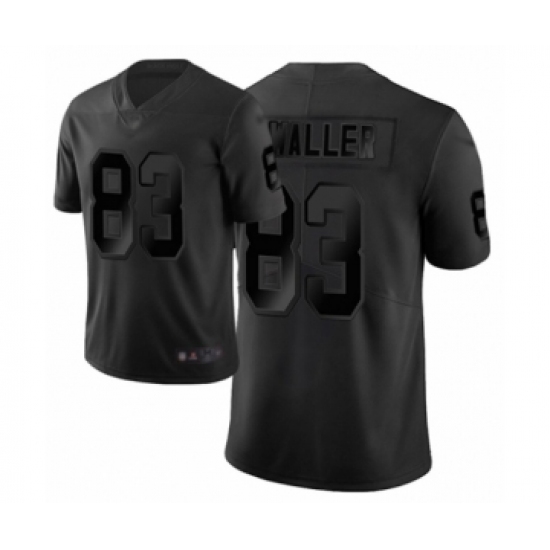 Men's Oakland Raiders 83 Darren Waller Limited Black City Edition Football Jersey