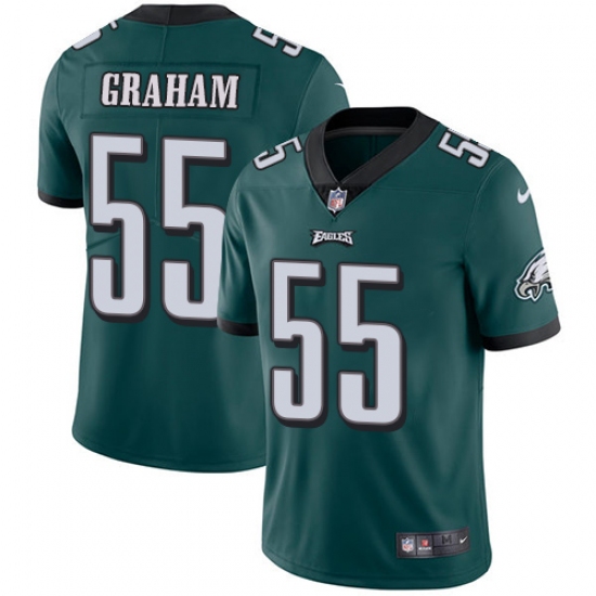 Men's Nike Philadelphia Eagles 55 Brandon Graham Midnight Green Team Color Vapor Untouchable Limited Player NFL Jersey