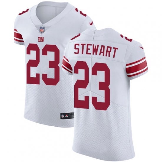 Men's Nike New York Giants 23 Jonathan Stewart White Vapor Untouchable Elite Player NFL Jersey