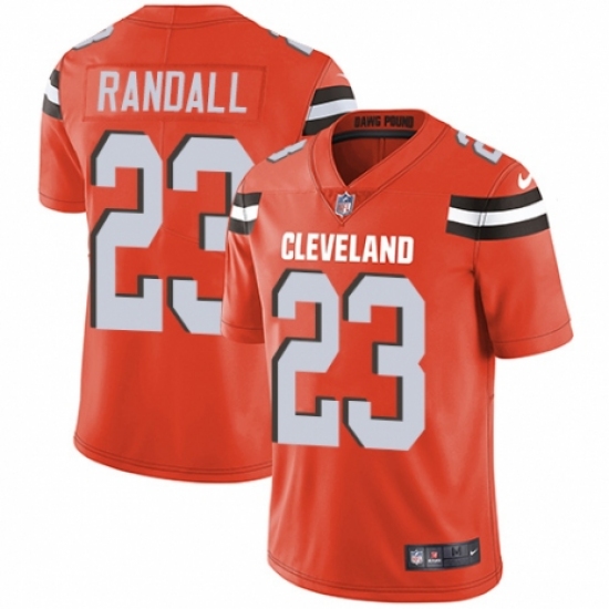 Youth Nike Cleveland Browns 23 Damarious Randall Orange Alternate Vapor Untouchable Limited Player NFL Jersey