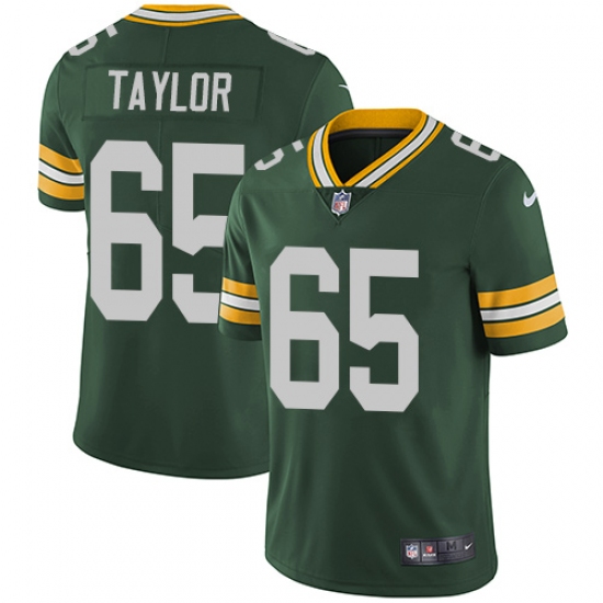 Youth Nike Green Bay Packers 65 Lane Taylor Elite Green Team Color NFL Jersey