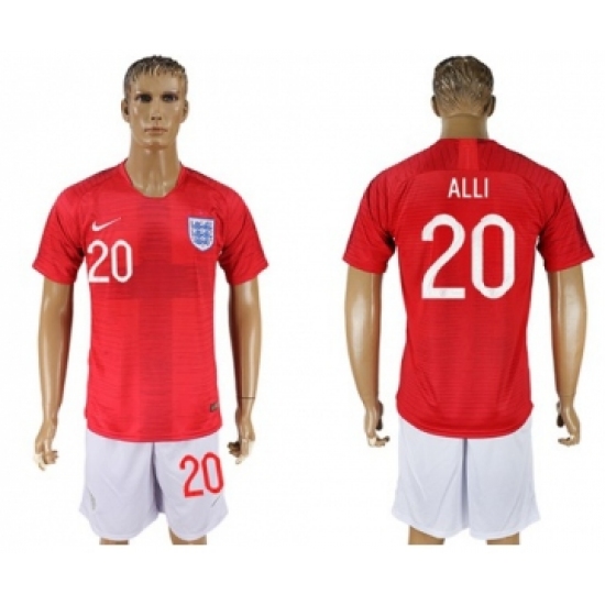 England 20 Alli Away Soccer Country Jersey