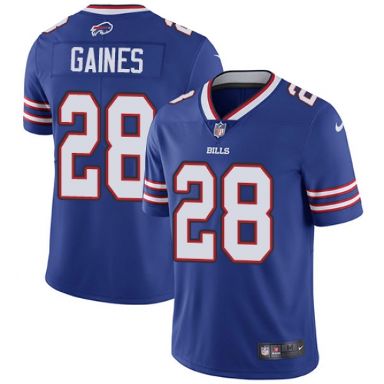 Youth Nike Buffalo Bills 28 E.J. Gaines Royal Blue Team Color Vapor Untouchable Limited Player NFL Jersey