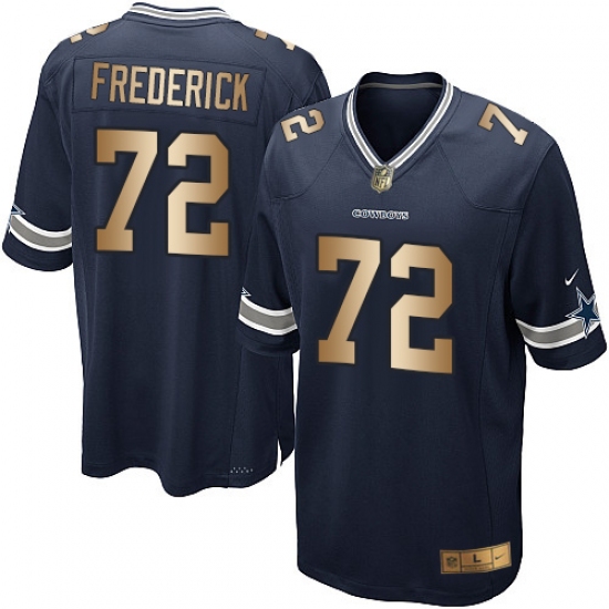 Youth Nike Dallas Cowboys 72 Travis Frederick Elite Navy/Gold Team Color NFL Jersey