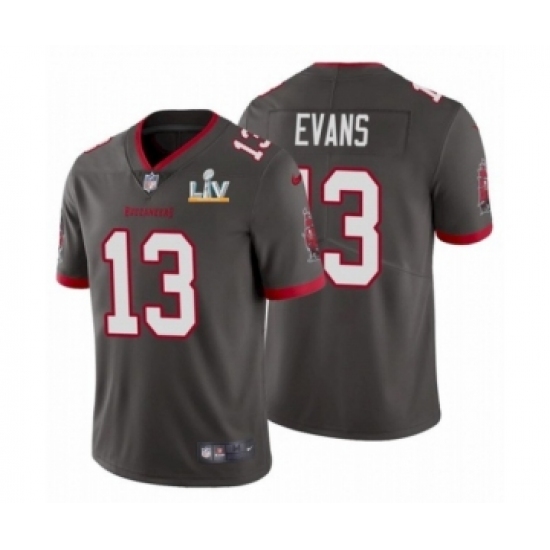 Youth Tampa Bay Buccaneers 13Mike Evans Pewter 2021 Super Bowl LV Jersey