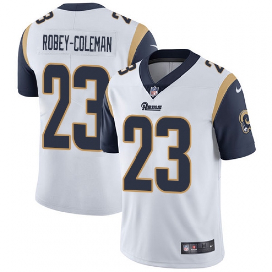 Youth Nike Los Angeles Rams 23 Nickell Robey-Coleman White Vapor Untouchable Limited Player NFL Jersey