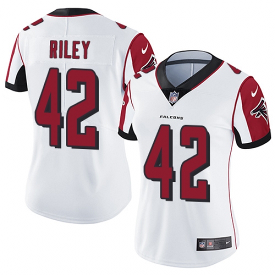 Women's Nike Atlanta Falcons 42 Duke Riley White Vapor Untouchable Limited Player NFL Jersey