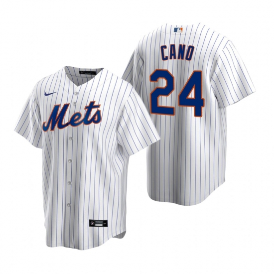 Men's Nike New York Mets 24 Robinson Cano White 2020 Home Stitched Baseball Jersey