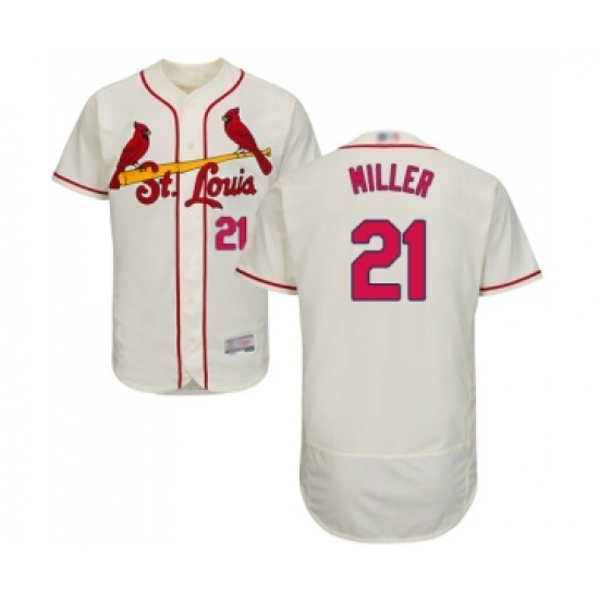 Men's St. Louis Cardinals 21 Andrew Miller Cream Alternate Flex Base Authentic Collection Baseball Jersey