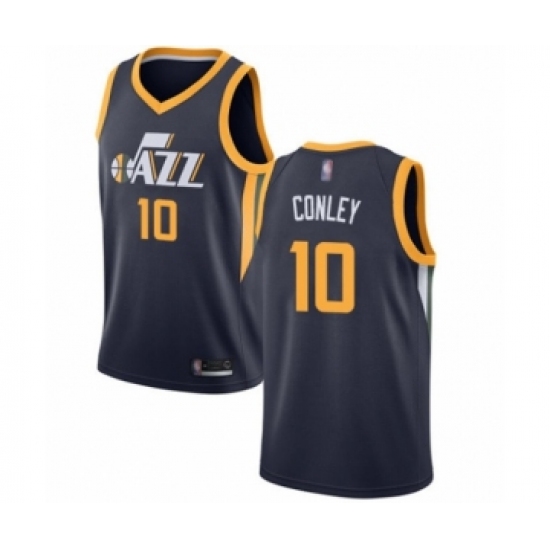 Women's Utah Jazz 10 Mike Conley Swingman Navy Blue Basketball Jersey - Icon Edition