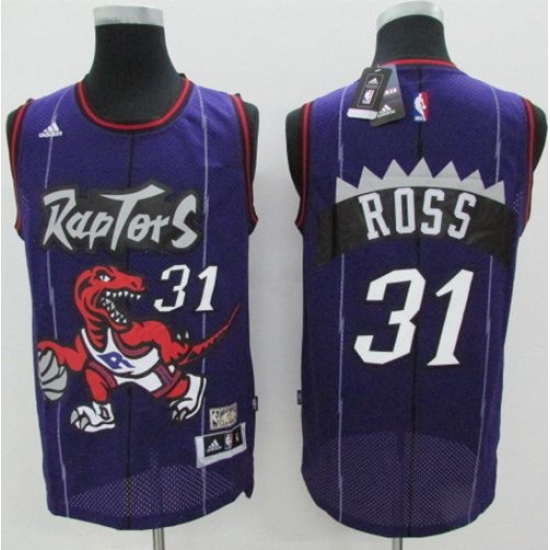 Raptors 31 Terrence Ross Purple Hardwood Classics Stitched NBA Jersey