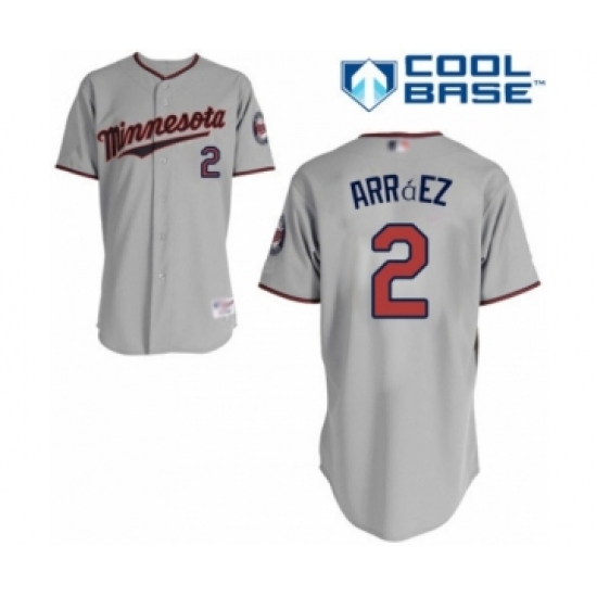 Youth Minnesota Twins 2 Luis Arraez Authentic Grey Road Cool Base Baseball Player Jersey