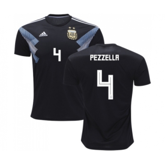 Argentina 4 Pezzella Away Kid Soccer Country Jersey