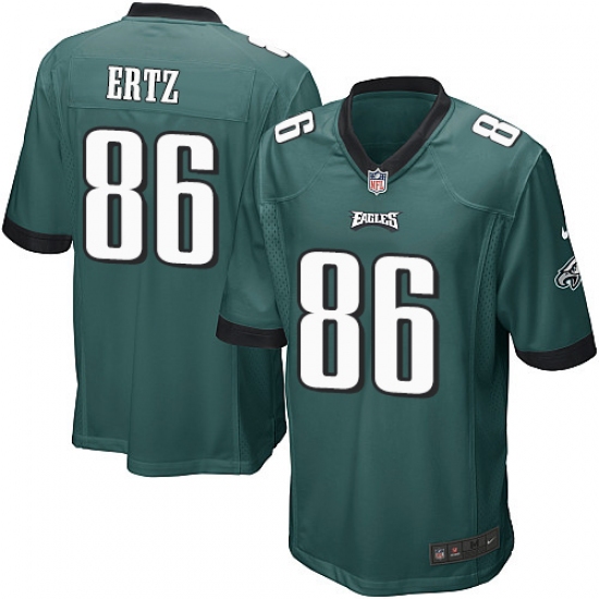 Men's Nike Philadelphia Eagles 86 Zach Ertz Game Midnight Green Team Color NFL Jersey