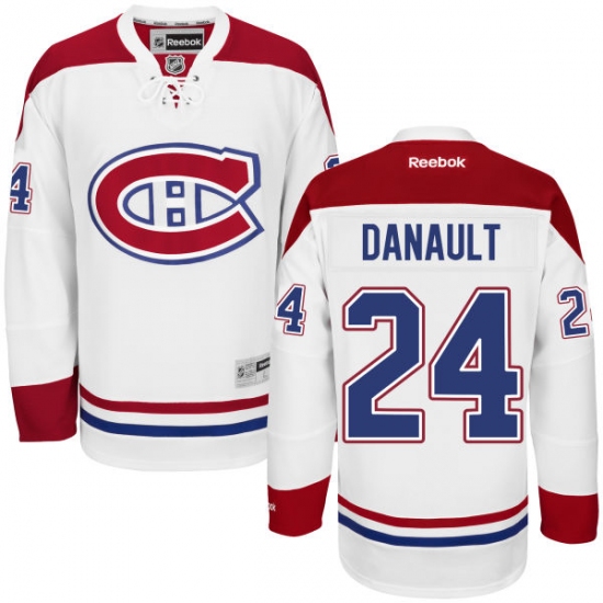 Women's Reebok Montreal Canadiens 24 Phillip Danault Authentic White Away NHL Jersey
