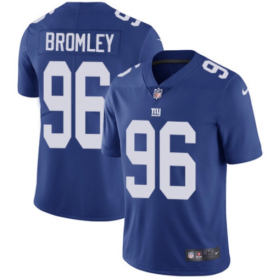 Youth Nike New York Giants 96 Jay Bromley Elite Royal Blue Team Color NFL Jersey