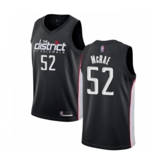 Men's Washington Wizards 52 Jordan McRae Authentic Black Basketball Jersey - City Edition