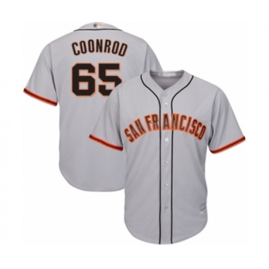 Youth San Francisco Giants 65 Sam Coonrod Authentic Grey Road Cool Base Baseball Player Jersey