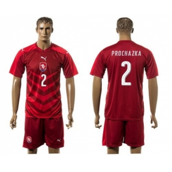 Czech 2 Prochazka Red Home Soccer Country Jersey