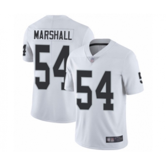 Men's Oakland Raiders 54 Brandon Marshall White Vapor Untouchable Limited Player Football Jersey