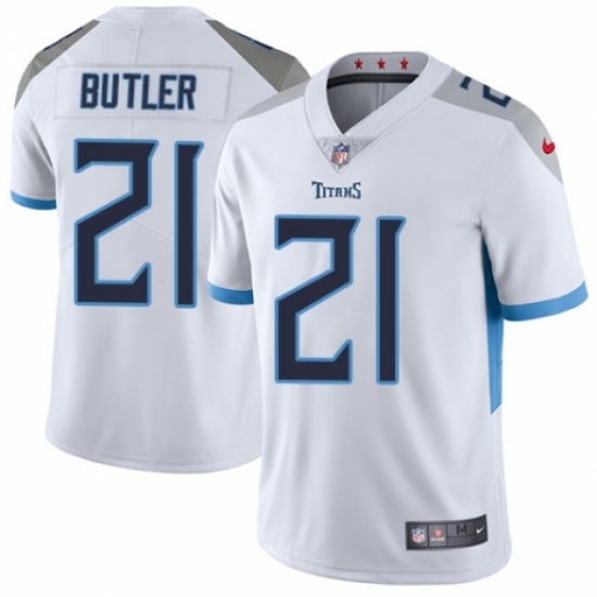 Youth Nike Tennessee Titans 21 Malcolm Butler White Vapor Untouchable Limited Player NFL Jersey
