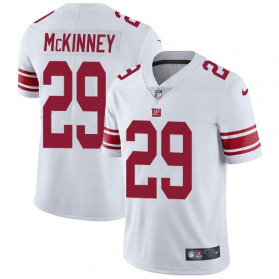 Youth New York Giants 29 Xavier McKinney White Stitched Vapor Untouchable Limited Jersey