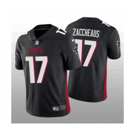 Men's Atlanta Falcons 17 Olamide Zaccheaus Black Vapor Untouchable Stitched Football Jersey