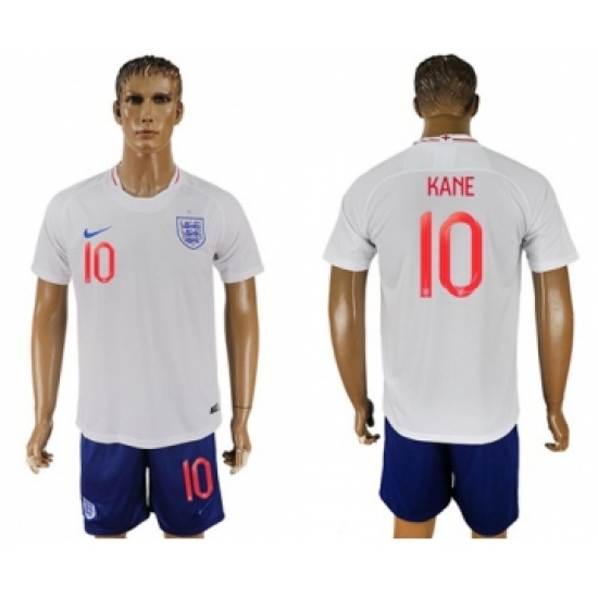 England 10 Kane Home Soccer Country Jersey