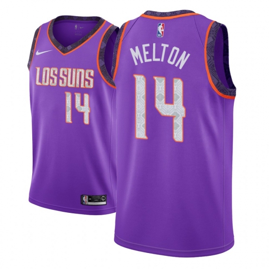 Men NBA 2018-19 Phoenix Suns 14 De Anthony Melton City Edition Purple Jersey