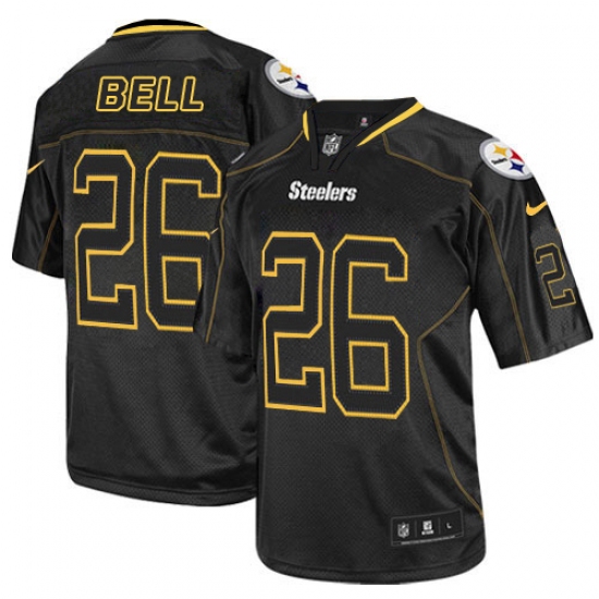 Men's Nike Pittsburgh Steelers 26 Le'Veon Bell Elite Lights Out Black NFL Jersey