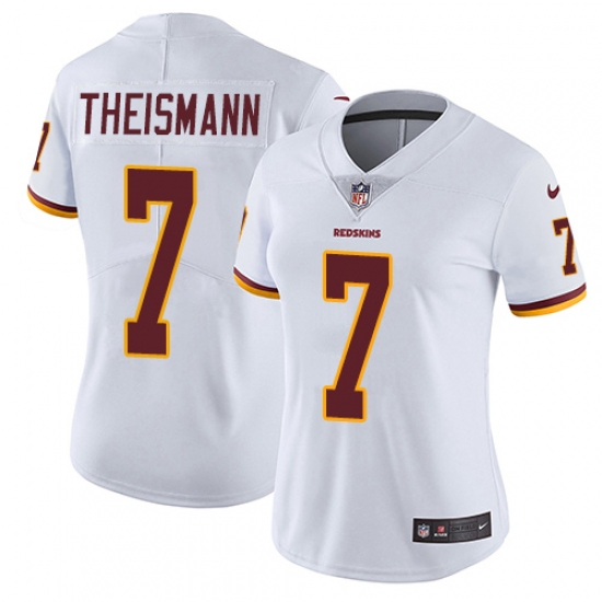 Women's Nike Washington Redskins 7 Joe Theismann White Vapor Untouchable Limited Player NFL Jersey