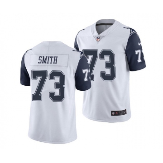 Men's Dallas Cowboys 73 Tyler Smith White Color Rush Limited Stitched Jersey