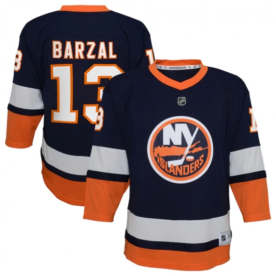 Youth New York Islanders 13 Mathew Barzal Navy 2020-21 Special Edition Replica Player Jersey