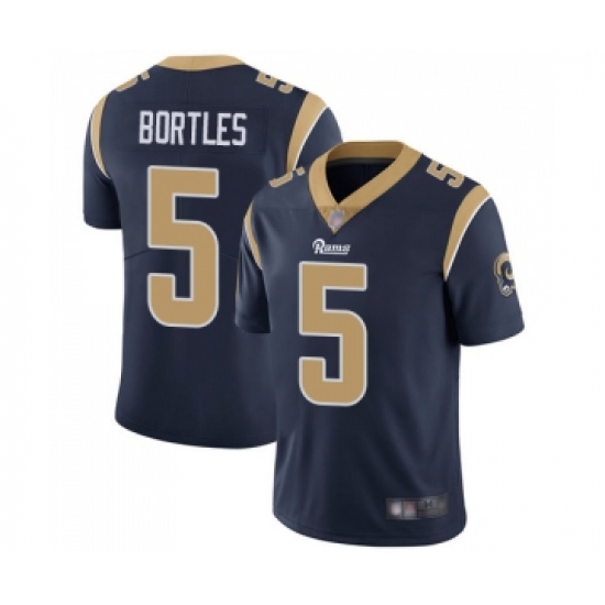 Youth Los Angeles Rams 5 Blake Bortles Navy Blue Team Color Vapor Untouchable Limited Player Football Jersey