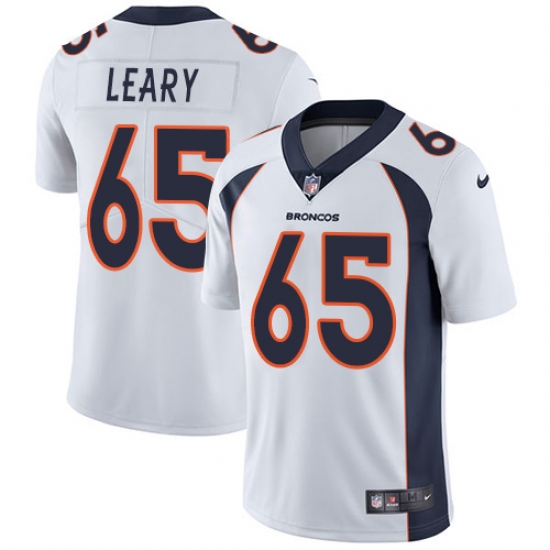 Men's Nike Denver Broncos 65 Ronald Leary White Vapor Untouchable Limited Player NFL Jersey