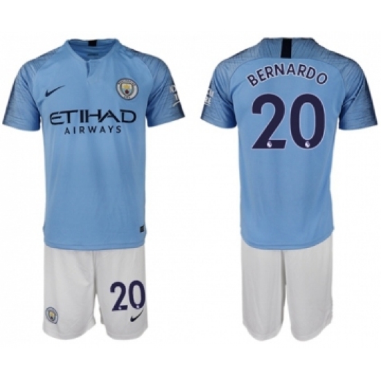 Manchester City 20 Bernardo Home Soccer Club Jersey