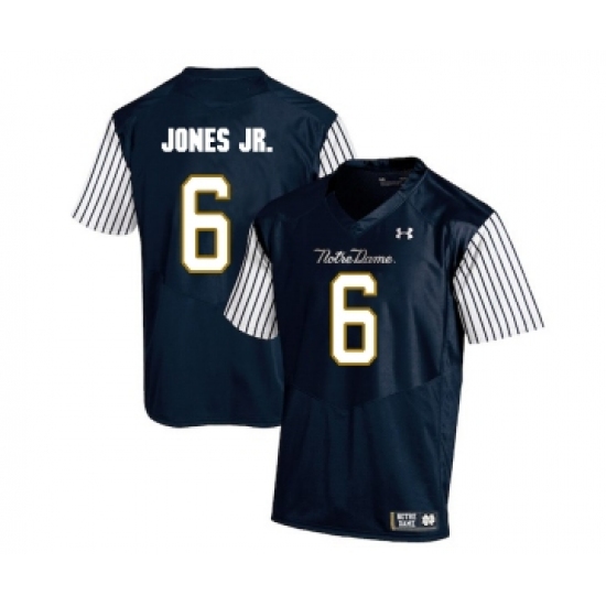 Notre Dame Fighting Irish 6 Tony Jones Jr. Navy College Football Jersey