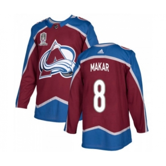 Men's Colorado Avalanche 8 Cale Makar 2022 Stanley Cup Champions Patch Stitched Jersey