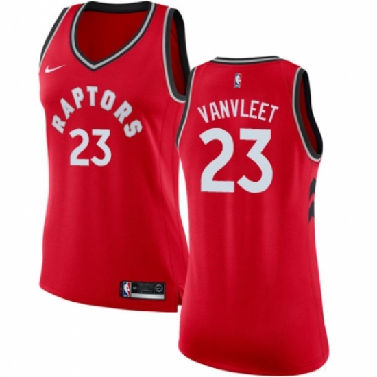 Women's Nike Toronto Raptors 23 Fred VanVleet Authentic Red NBA Jersey - Icon Edition