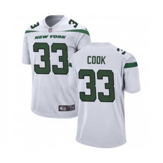 Men's Nike New York Jets 33 Dalvin Cook White Stitched Vapor Untouchable Limited Jersey