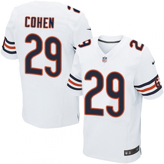 Men's Nike Chicago Bears 29 Tarik Cohen Elite White NFL Jersey