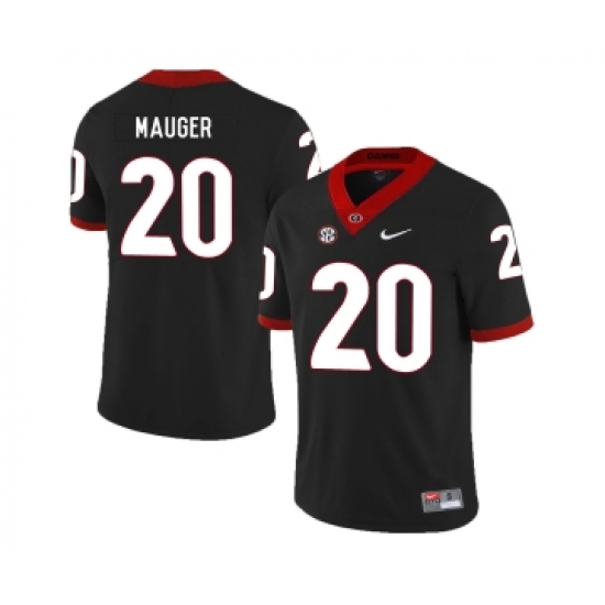 Georgia Bulldogs 20 Quincy Mauger Black Nike College Football Jersey