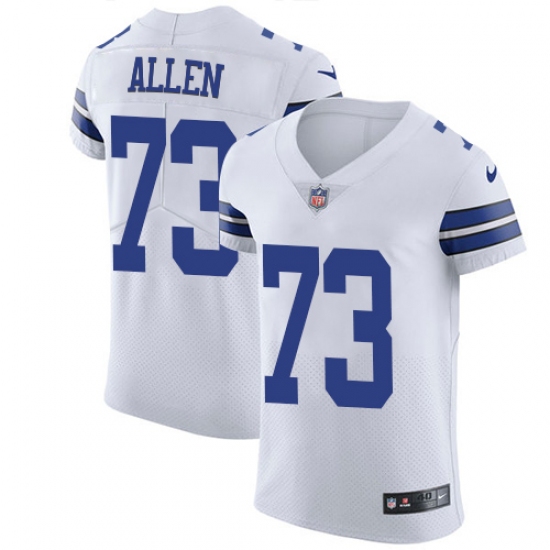 Men's Nike Dallas Cowboys 73 Larry Allen Elite White NFL Jersey