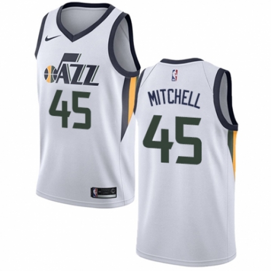 Youth Nike Utah Jazz 45 Donovan Mitchell Authentic NBA Jersey - Association Edition